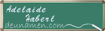 Adelaide Haberl Visitenkarte